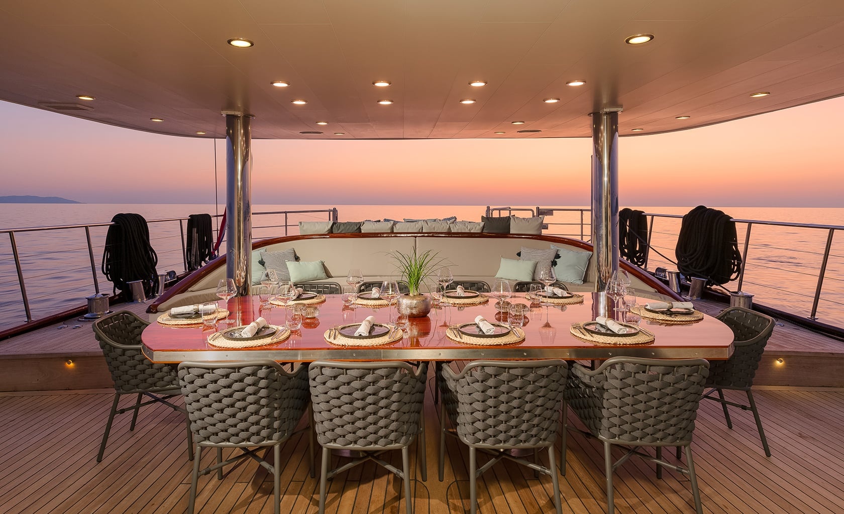 Gulet Dubrovnik Aft deck