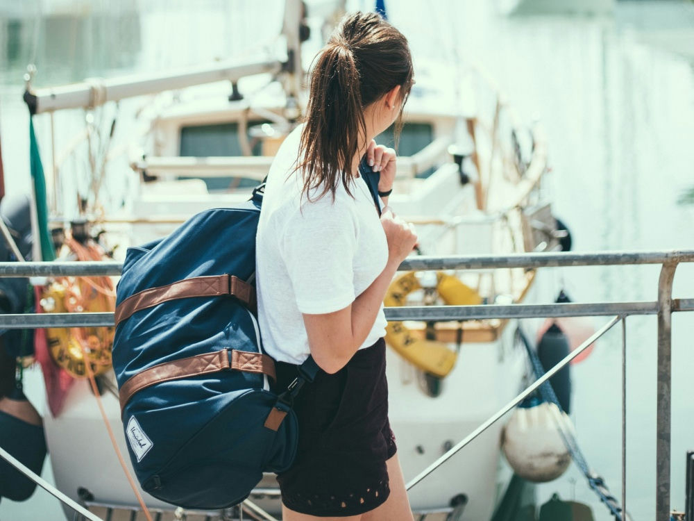 women caring travel bag