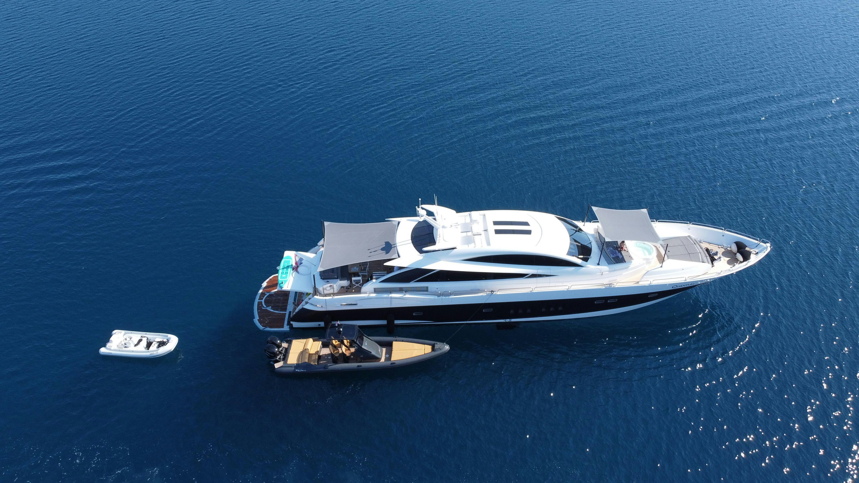Predator108 exterior drone Seafarer33 Dubrovnik Charter