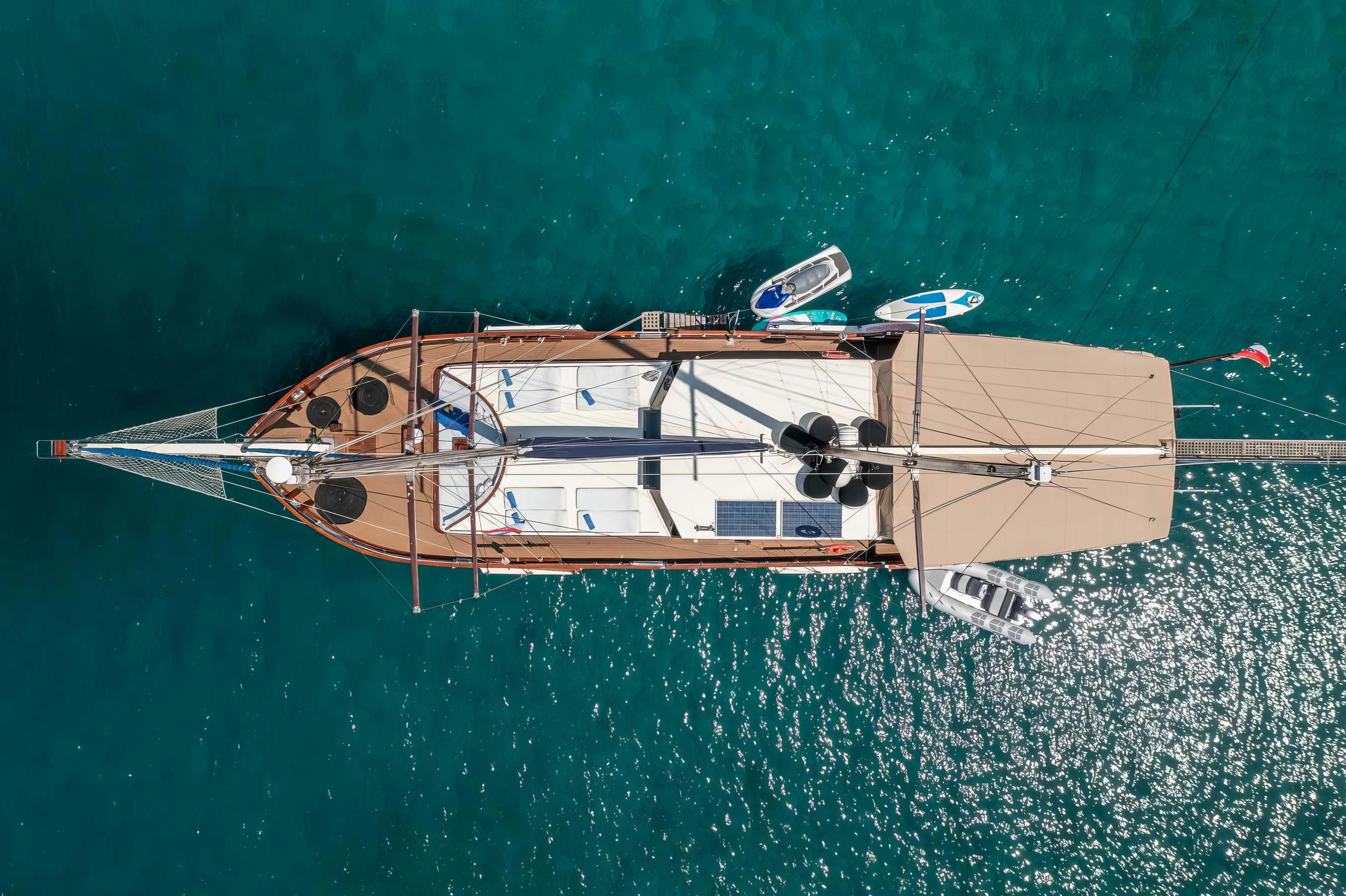 gulet eleganza gulet dubrovnik charter top view